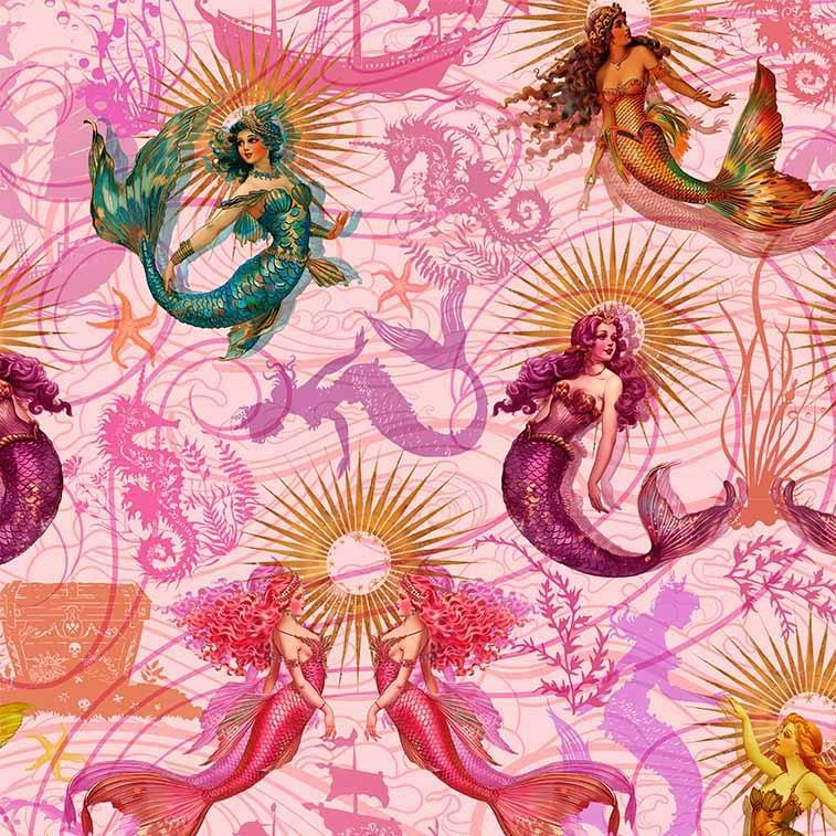 Divine_Oceania-Oceania_Mermaid_DDC12607-PINK-D_Cotton_Fabric