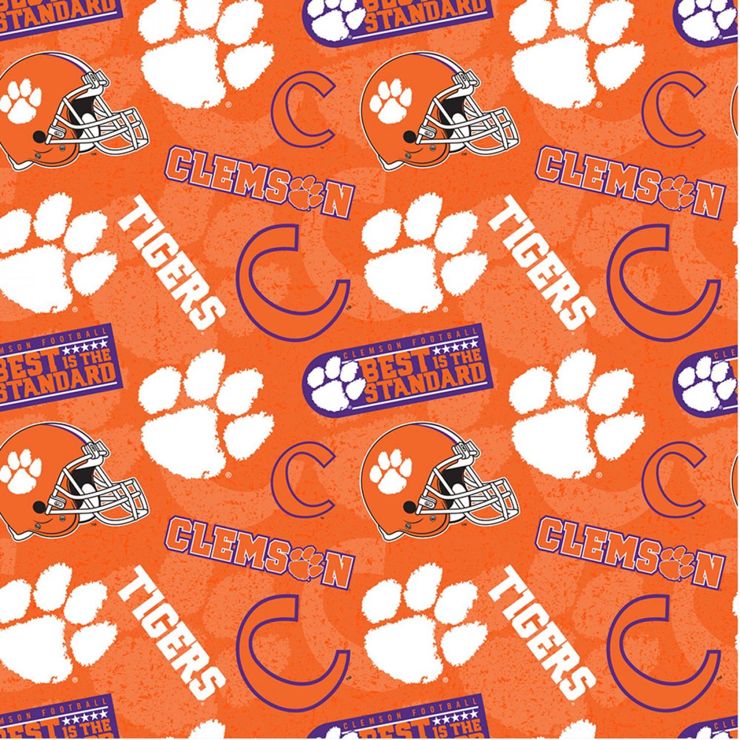 NCAA-Clemson_Tone_On_Tone_Cotton_CLEM-1178_Cotton_Fabric