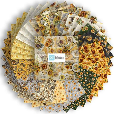 Precut_10_Squares-Sunflower_Serenade_10SQ-SNSR_Precut_Cotton_Fabric