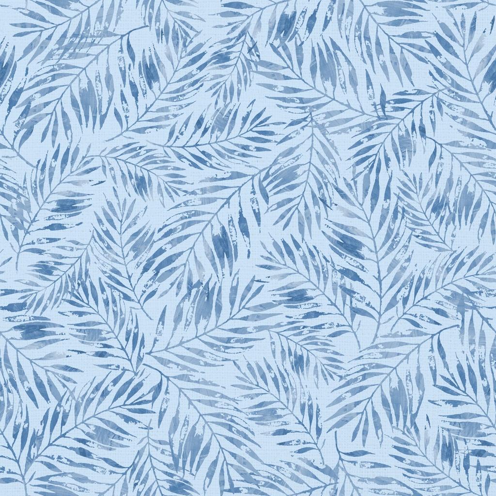 Take_Me_To_The_Sea-Palm_Leaves_Blue_W145-008-517_Cotton_Fabric