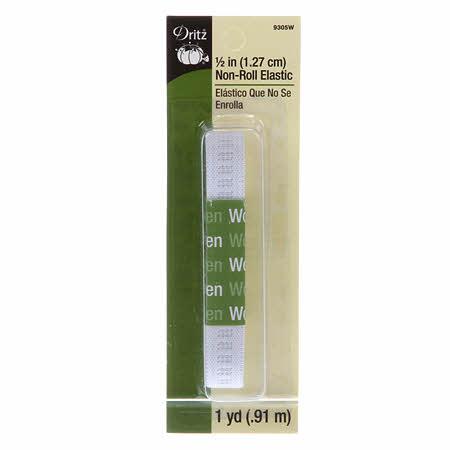 White_Ribbed_Non-Roll_Elastic_12in_x_1yd