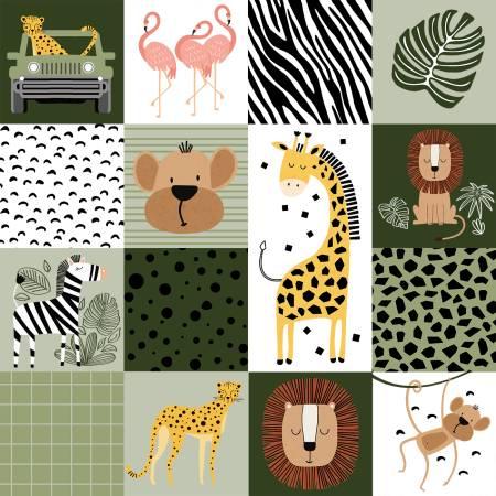 Wild_Safari-24_Patch_Panel_Multi_24192-MLT_Cotton_Fabric